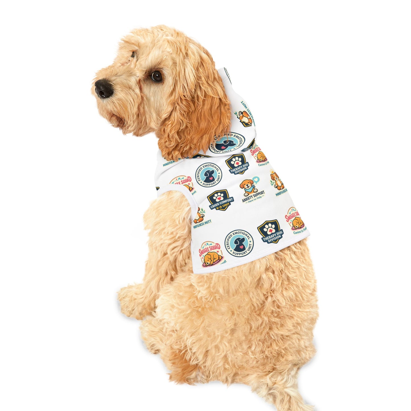 Pet Hoodie — Cute Support Badge Pattern Dog Hoodie