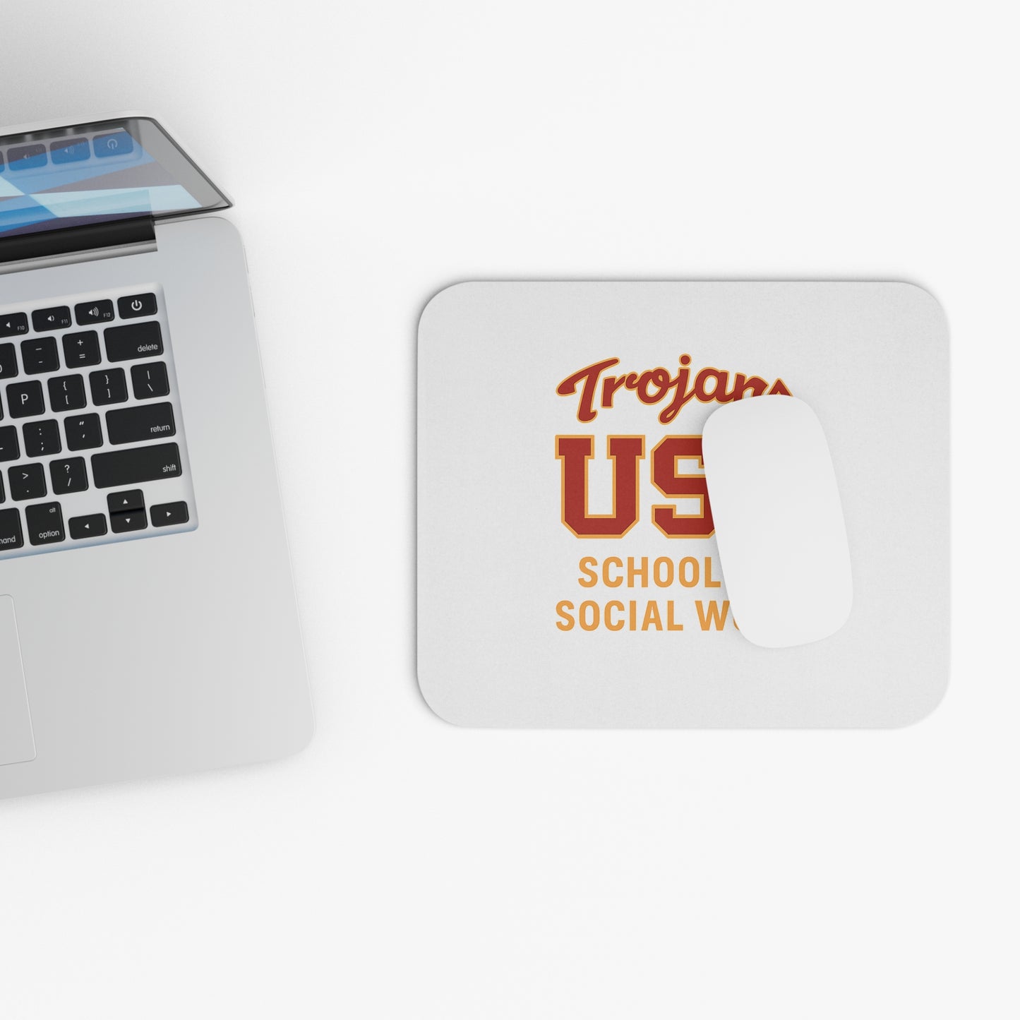 USC Trojans School of Social Work Mouse Pad — Rectangle Computer Desk Mat