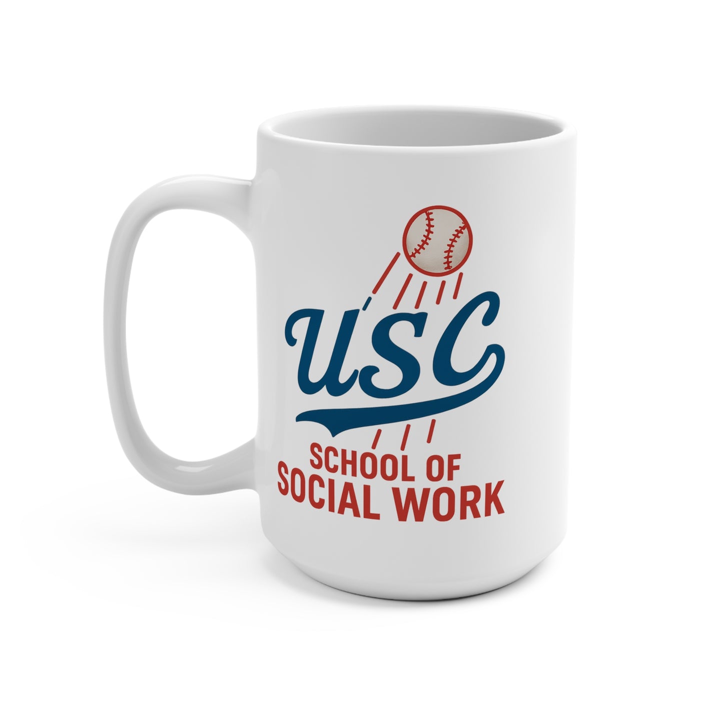 USC School of Social Work Mug - 15oz Coffee Cup for Graduates & Students