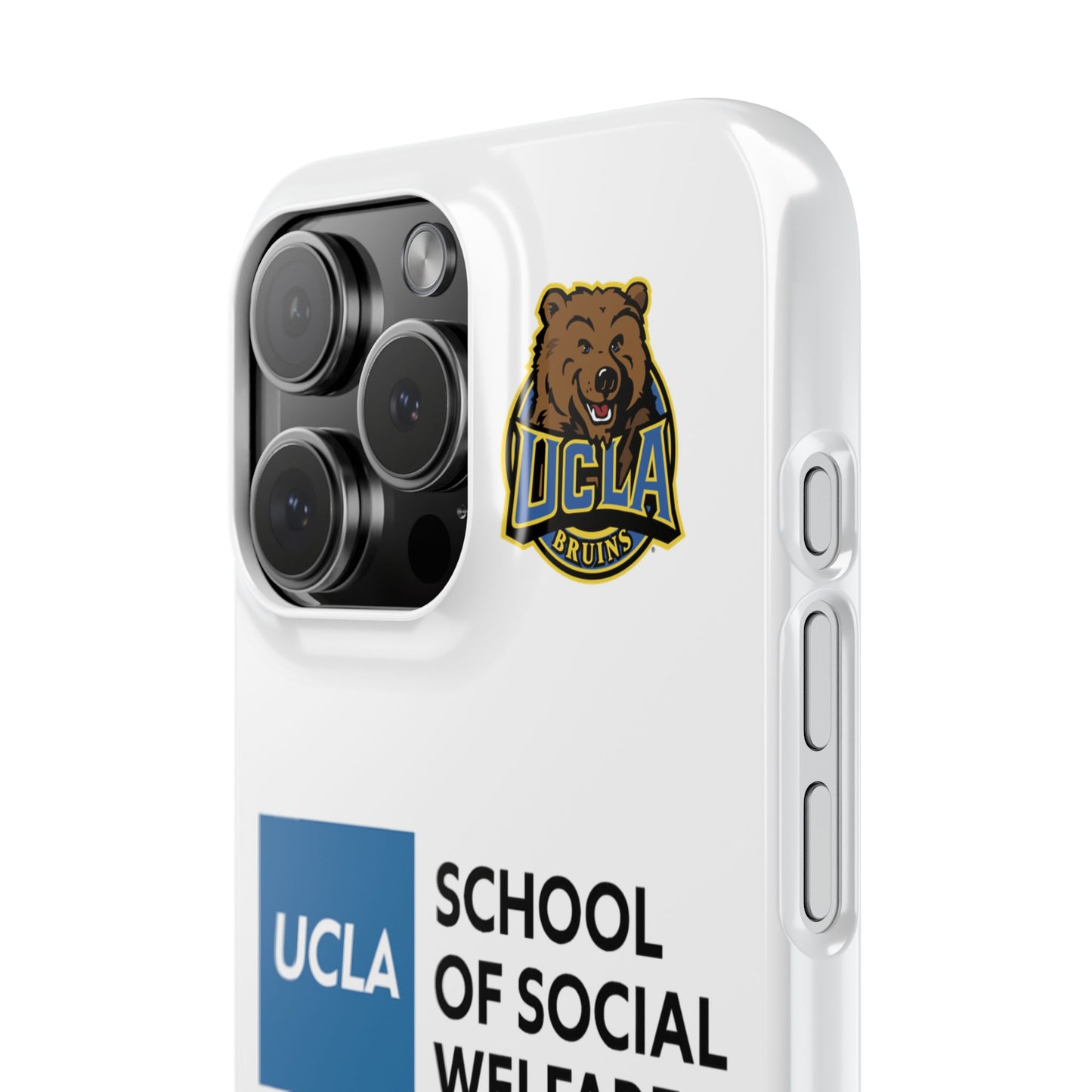 UCLA Slim I-Phone Case - School of Social Welfare (White)
