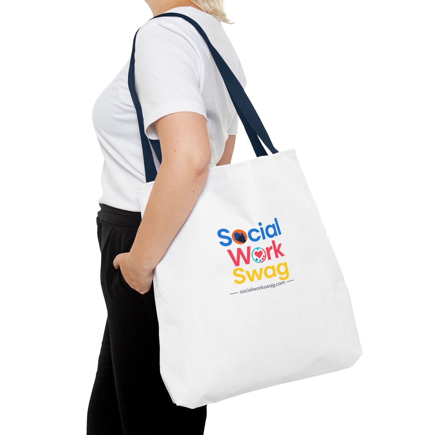 Social Work Swag Tote Bag — Colorful Social Worker Gift Tote