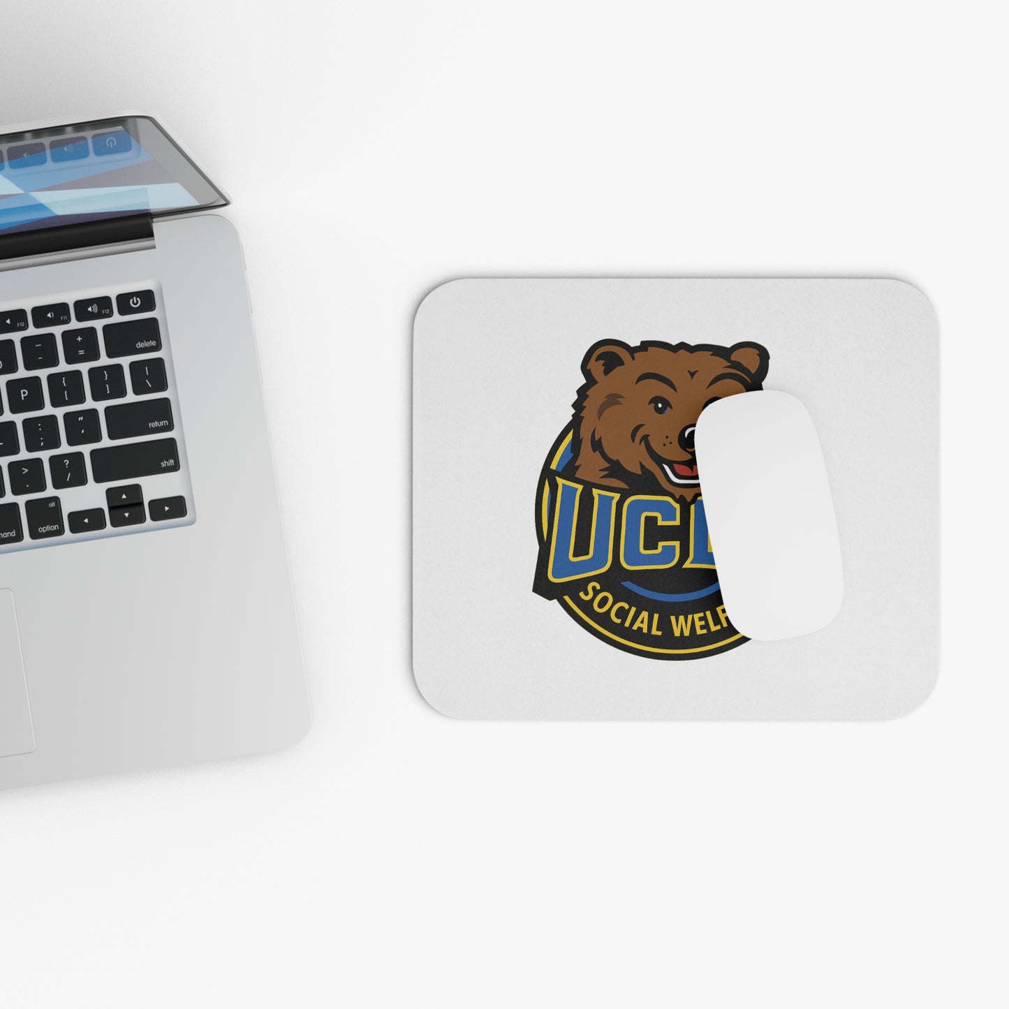 UCLA School of Social Welfare Bear Mouse Pad — College Desk Mousepad