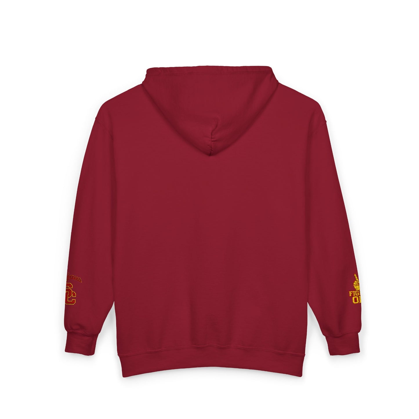 USC School of Social Work- Full-Zip Hoodie – Chest & Sleeve Logo Zip-Up Sweatshirt