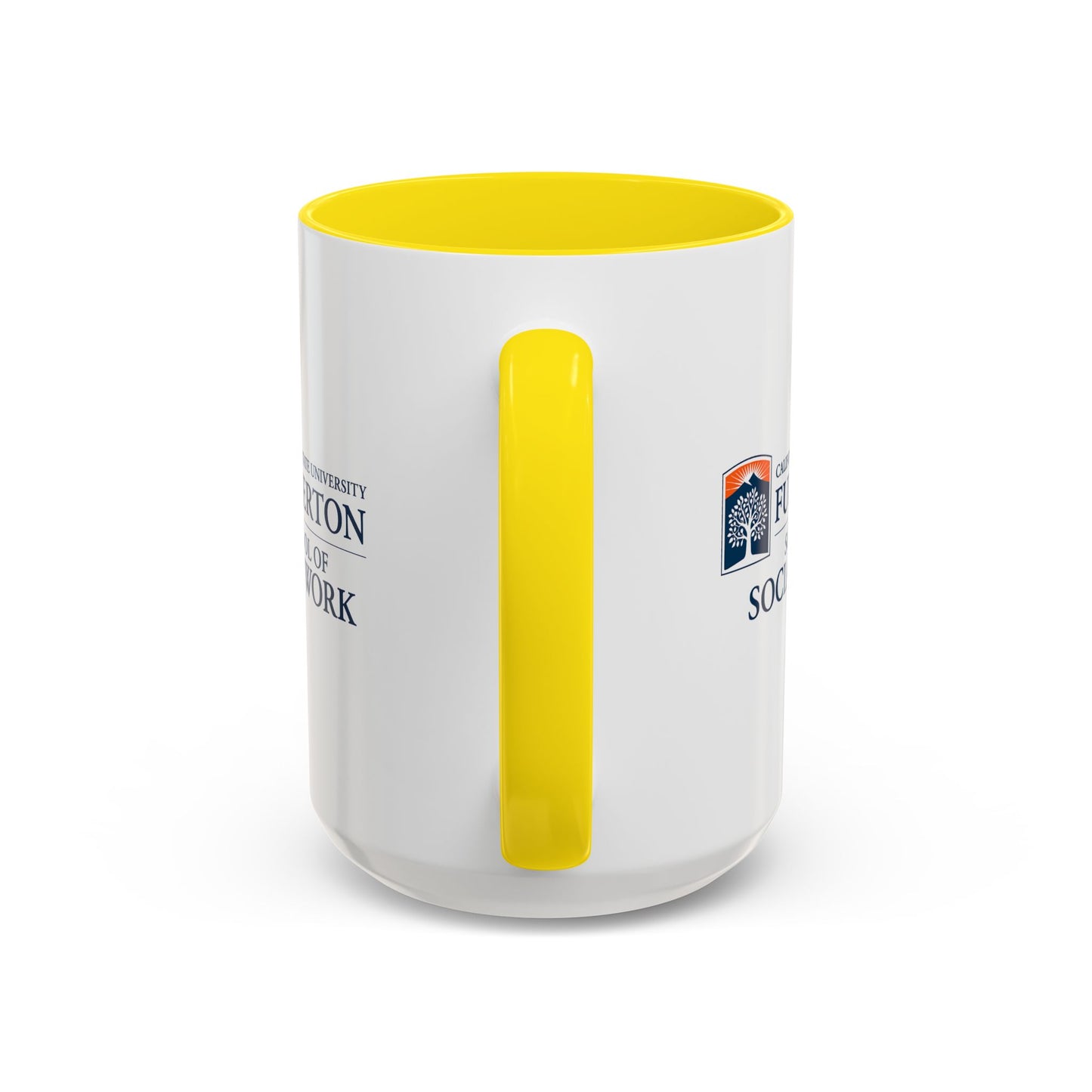 Fullerton School of Social Work Customized Accent Coffee Mug - 15oz