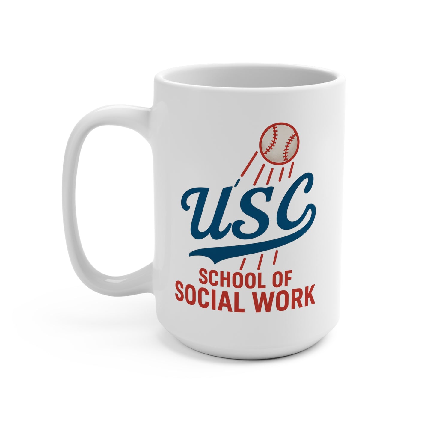 USC School of Social Work Mug - 15oz Coffee Cup for Graduates & Students