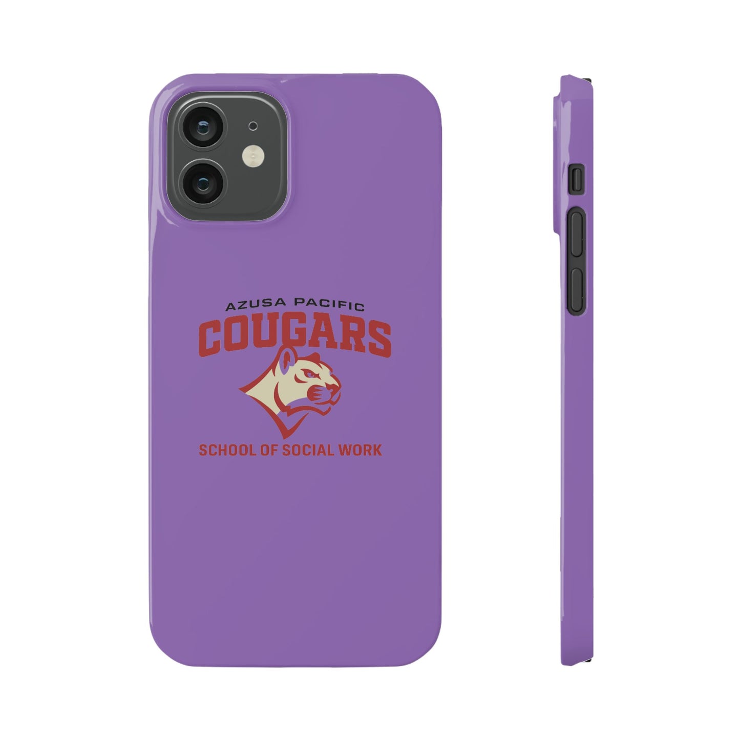 Azuza Pacific University - Slim I-Phone Case - School of Social Work (Light Purple)