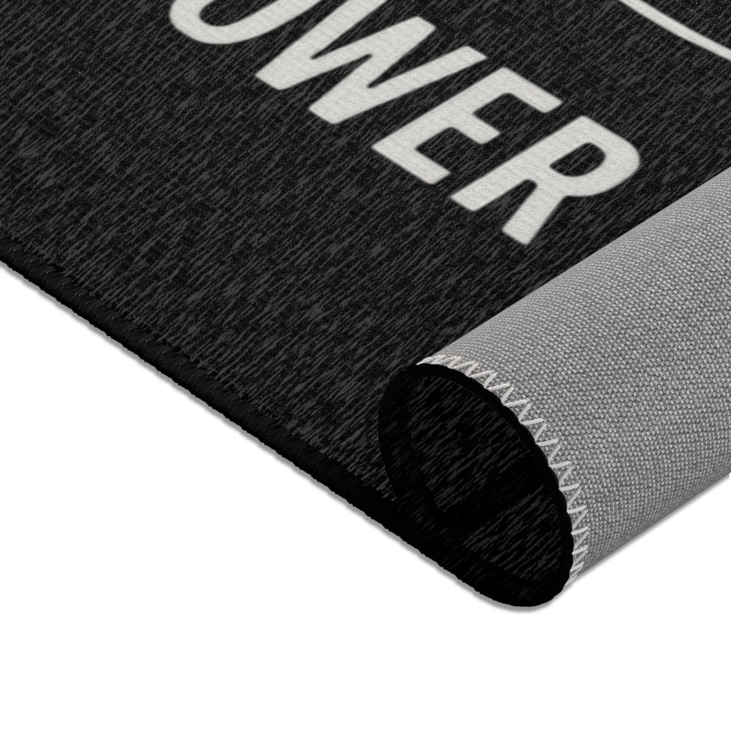 School Social Work Inspirational Area Rug - Black