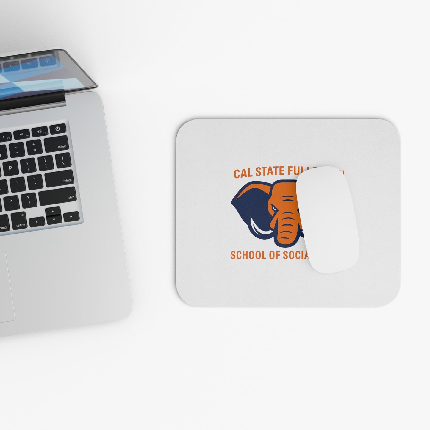 Cal State Fullerton School of Social Work Elephant Logo Mouse Pad