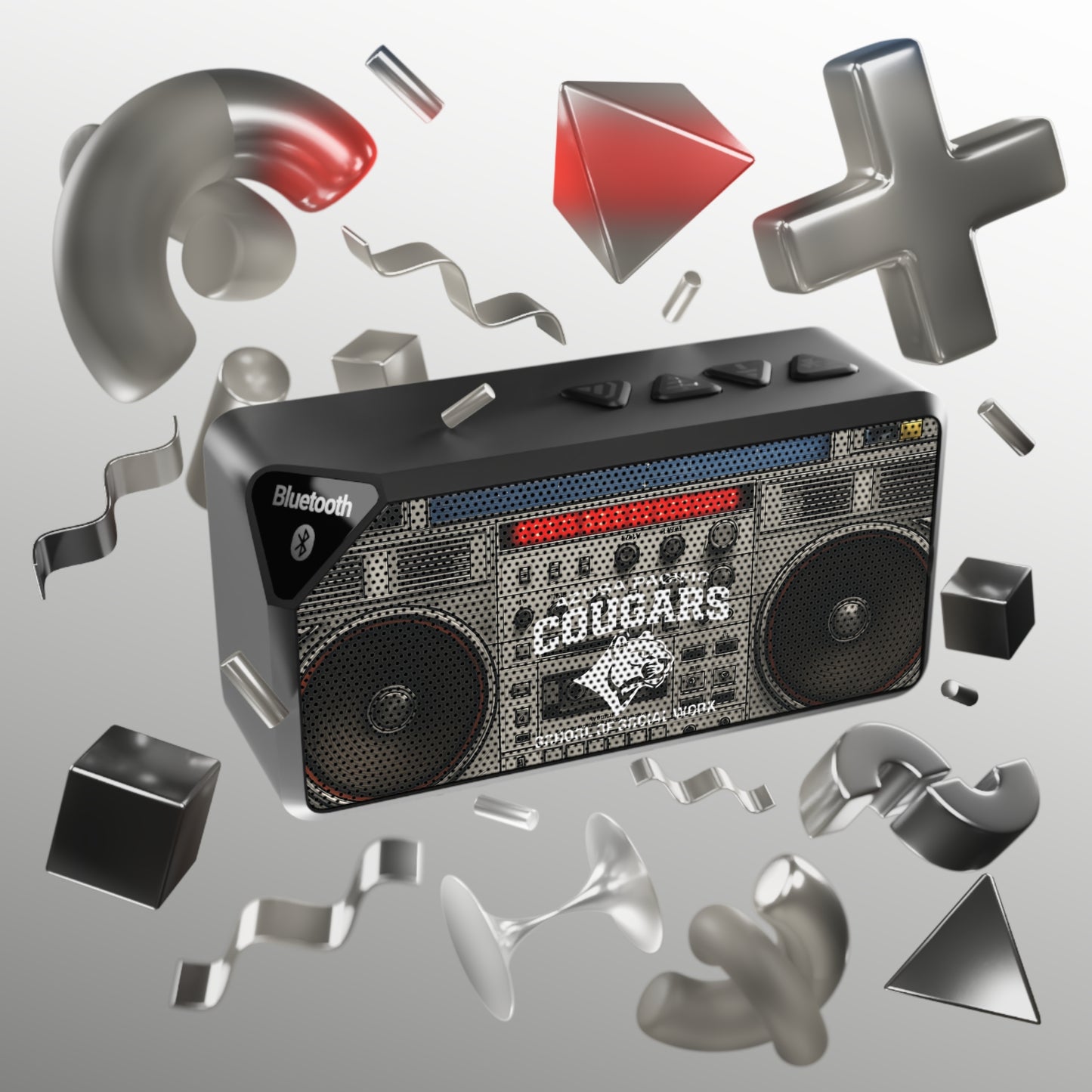 Azusa Pacific-School of Social Work-Bluetooth Speaker with Retro Boombox Design