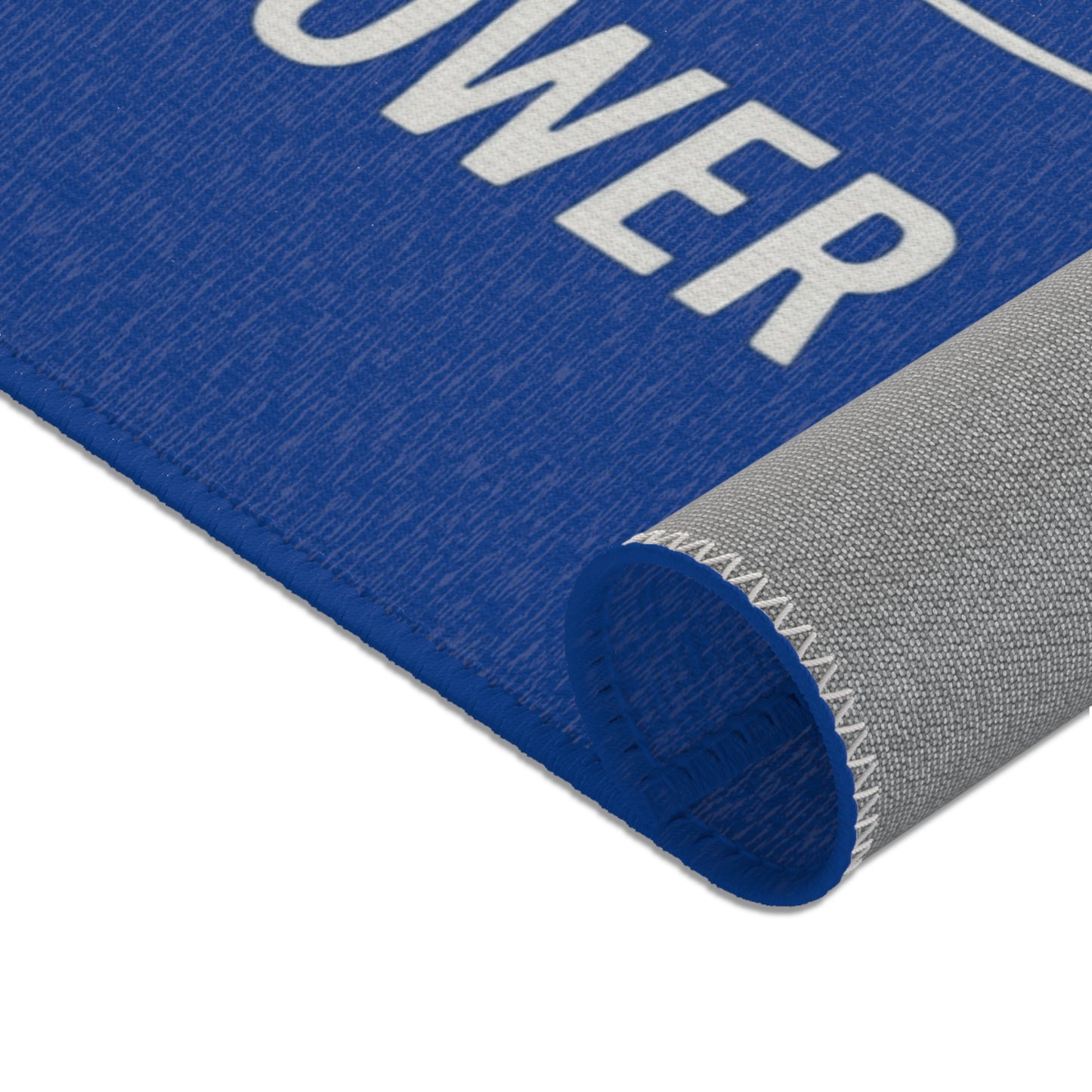 School Social Work Inspirational Area Rug - Royal Blue