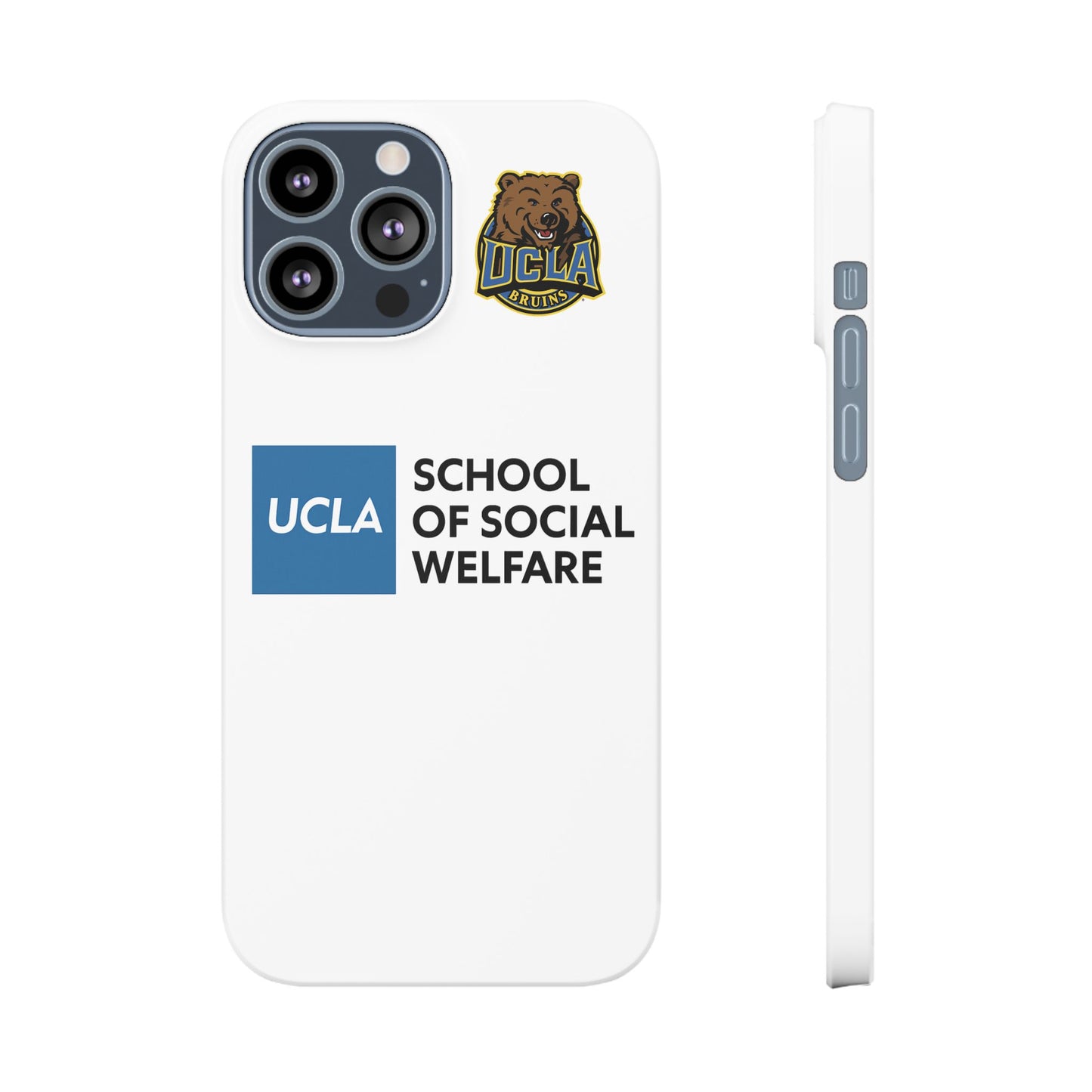 UCLA Slim I-Phone Case - School of Social Welfare (White)