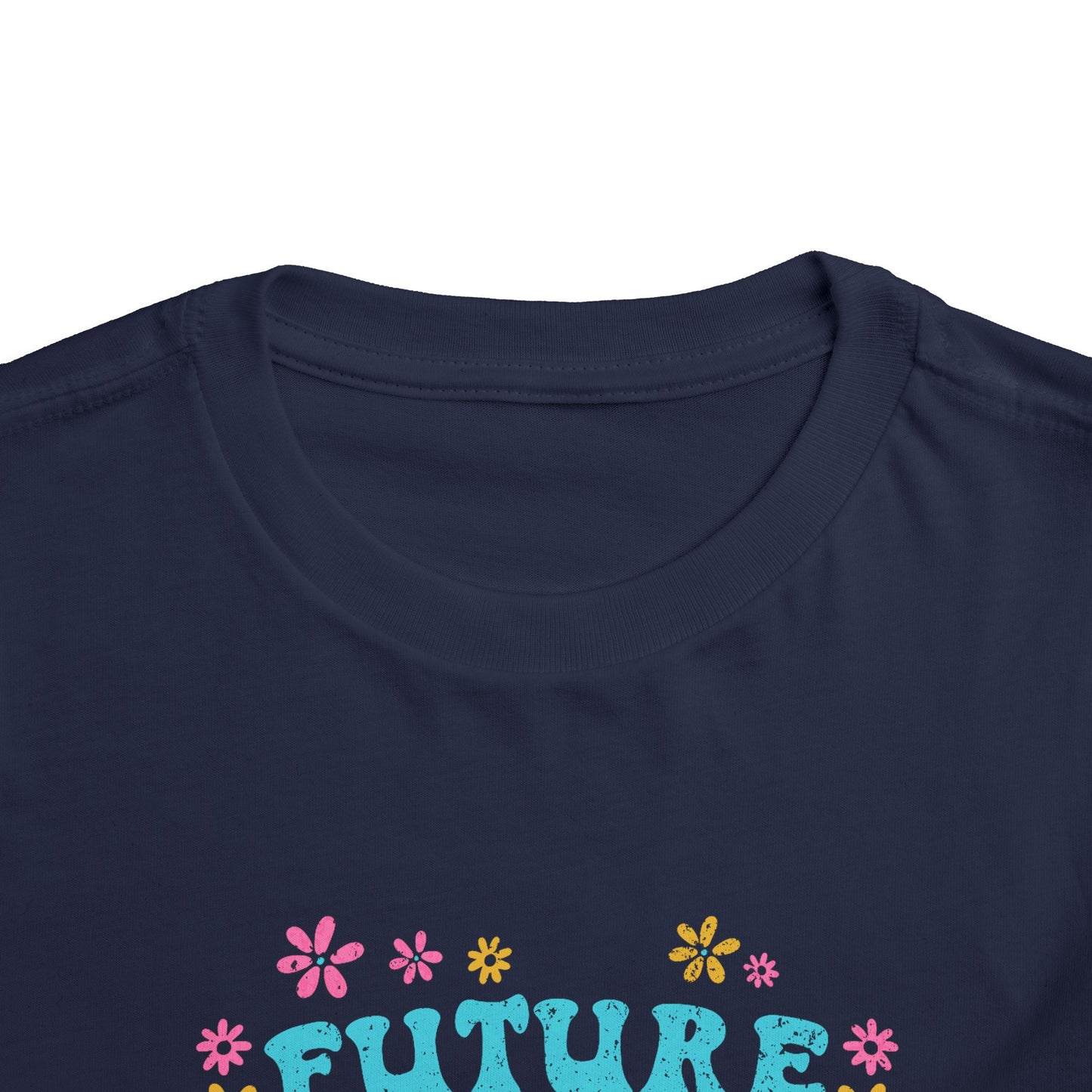 Toddler Tee - "Future Social Worker" Colorful Floral Graphic