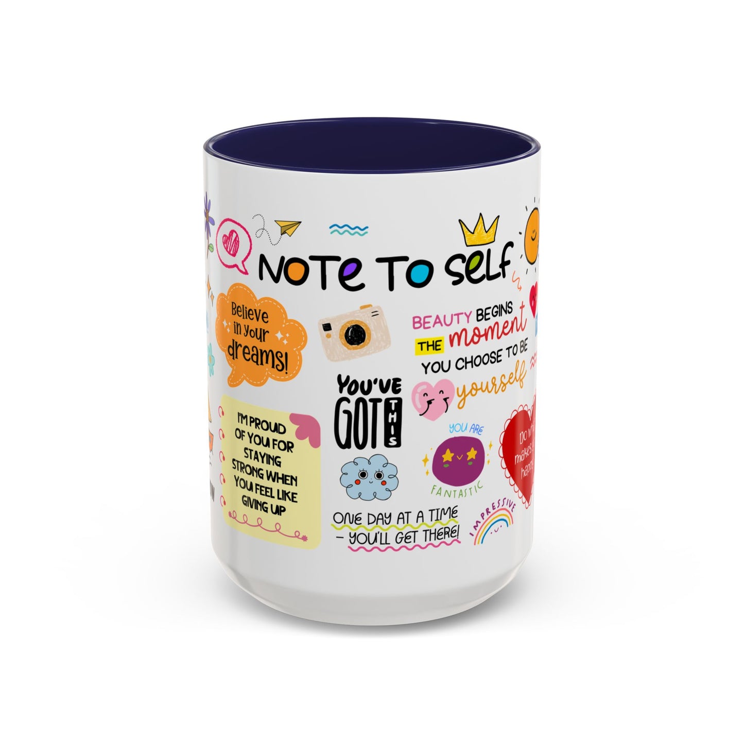 Note to Self Inspirational Coffee Mug — Motivational Quotes 15oz - Social Worker