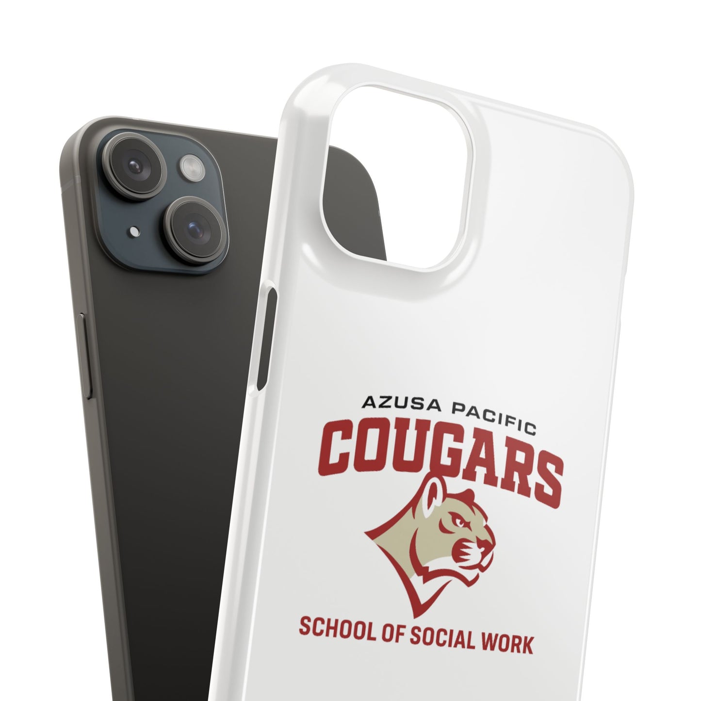 Azuza Pacific University - Slim I-Phone Case - School of Social Work (White)