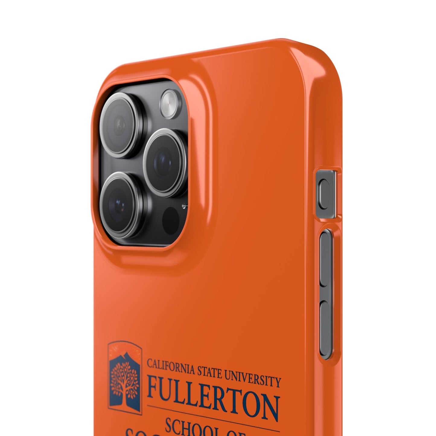 Cal State Fullerton University - Slim I-Phone Case - School of Social Work (Orange)