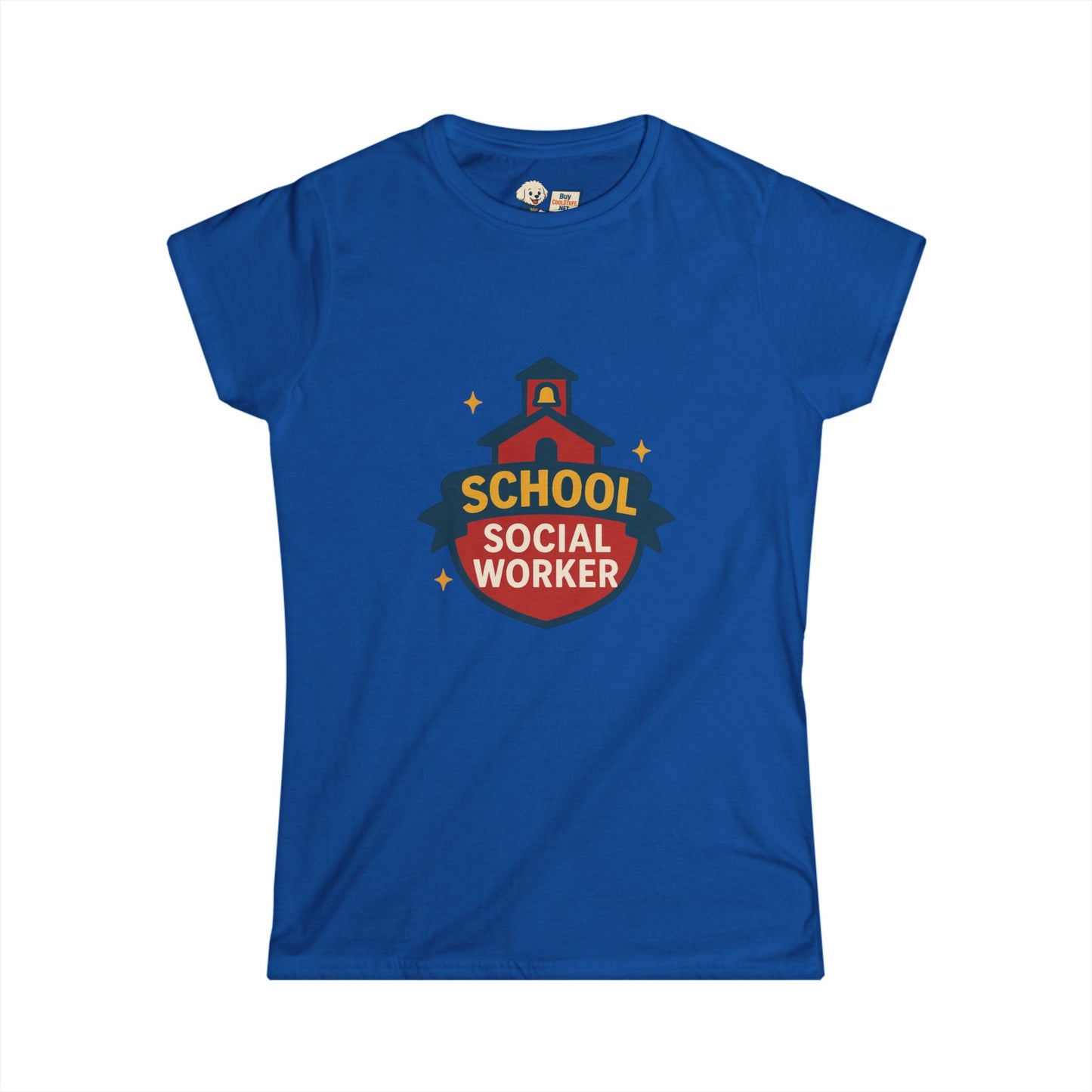 School Social Worker Women's Softstyle Tee - Empowerment Shirt for Education