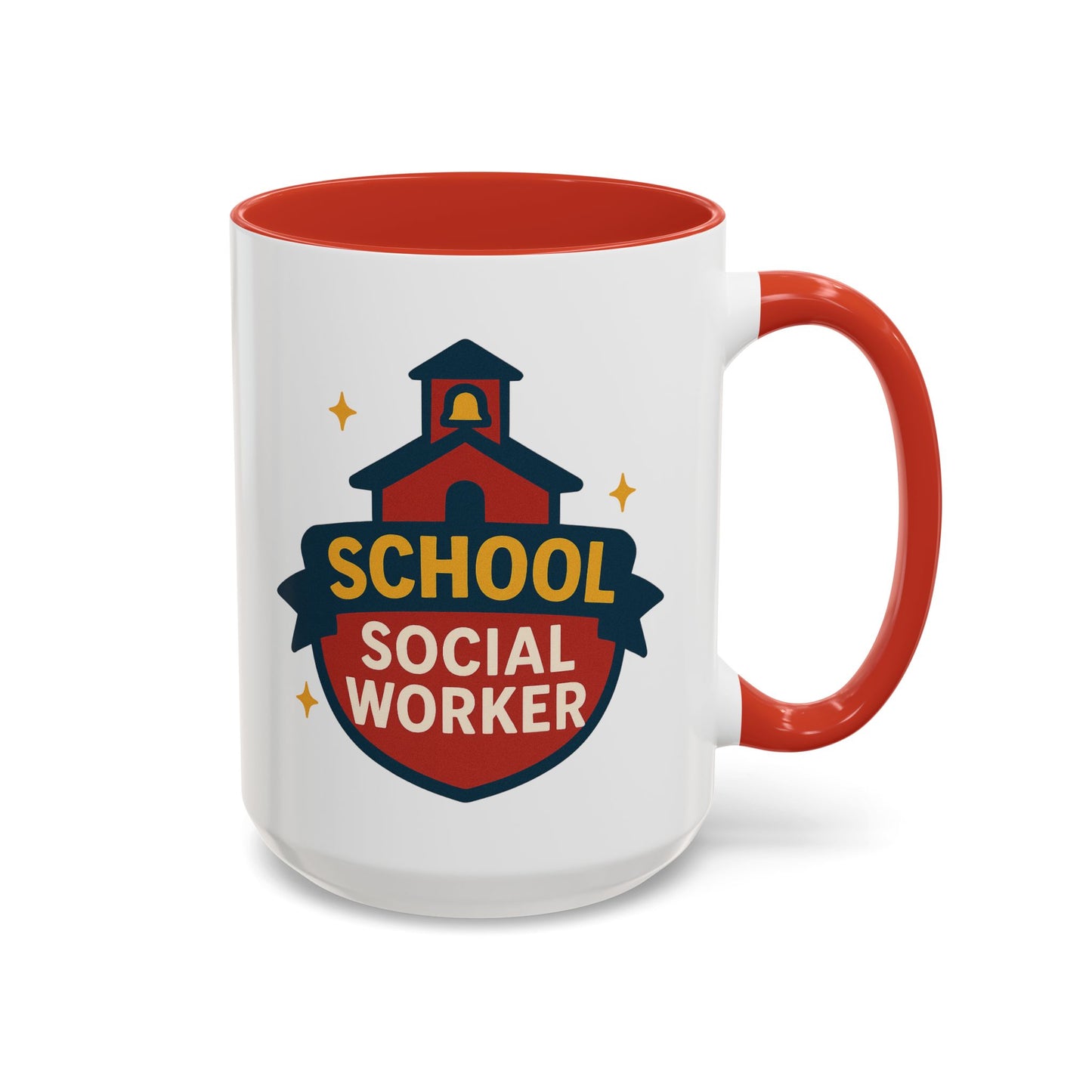 LCSW & School Social Worker Coffee Mug – Fueled by Coffee & Chaos (Various Colors)