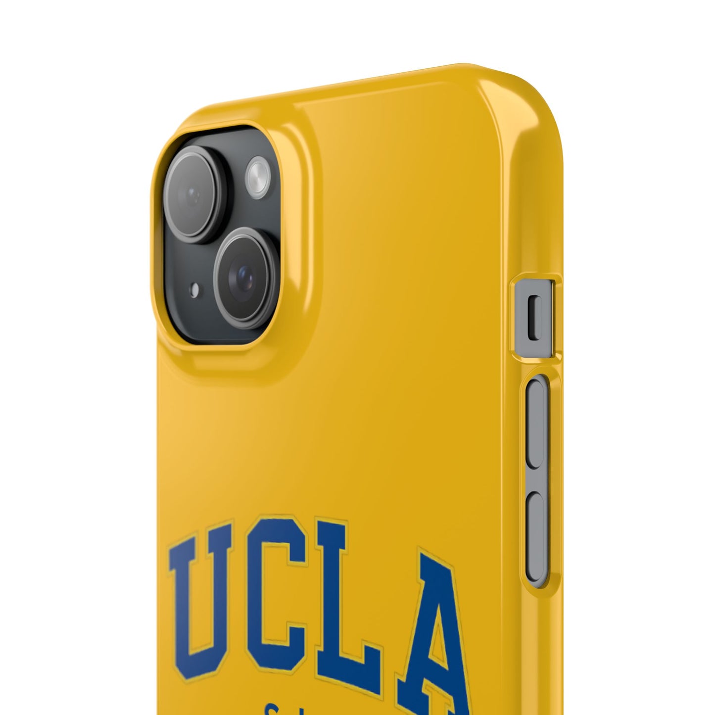 UCLA Slim I-Phone Case - School of Social Welfare-Text Logo (Yellow)