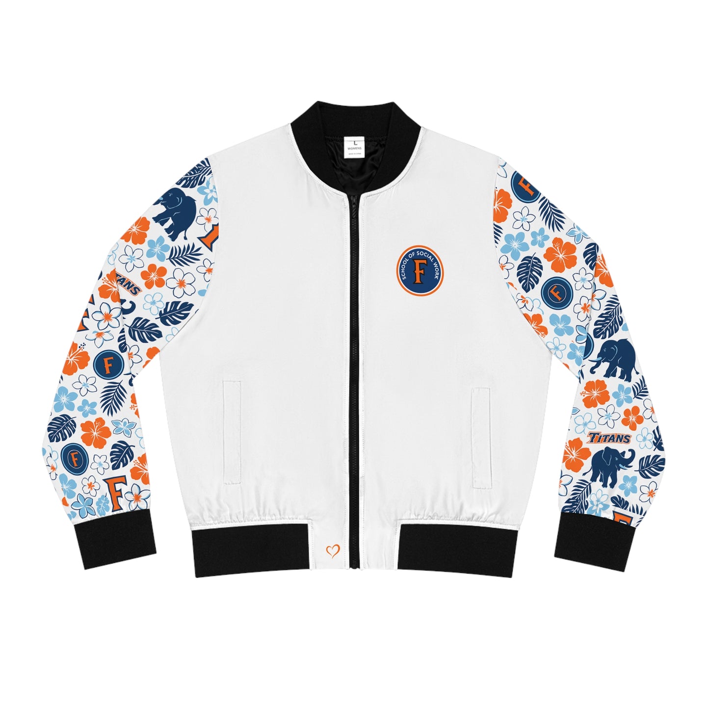 Cal State Fullerton University School of Social Work - Hawaiian Bomber Jacket