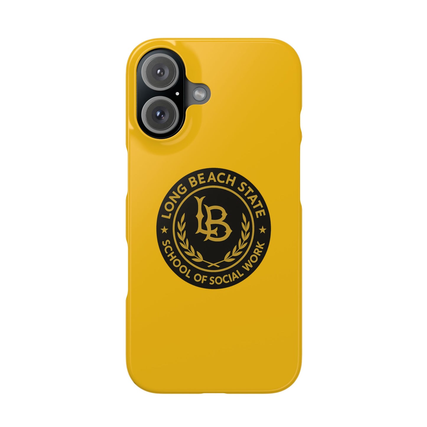 Long Beach State University - Slim I-Phone Case - School of Social Work (Yellow)