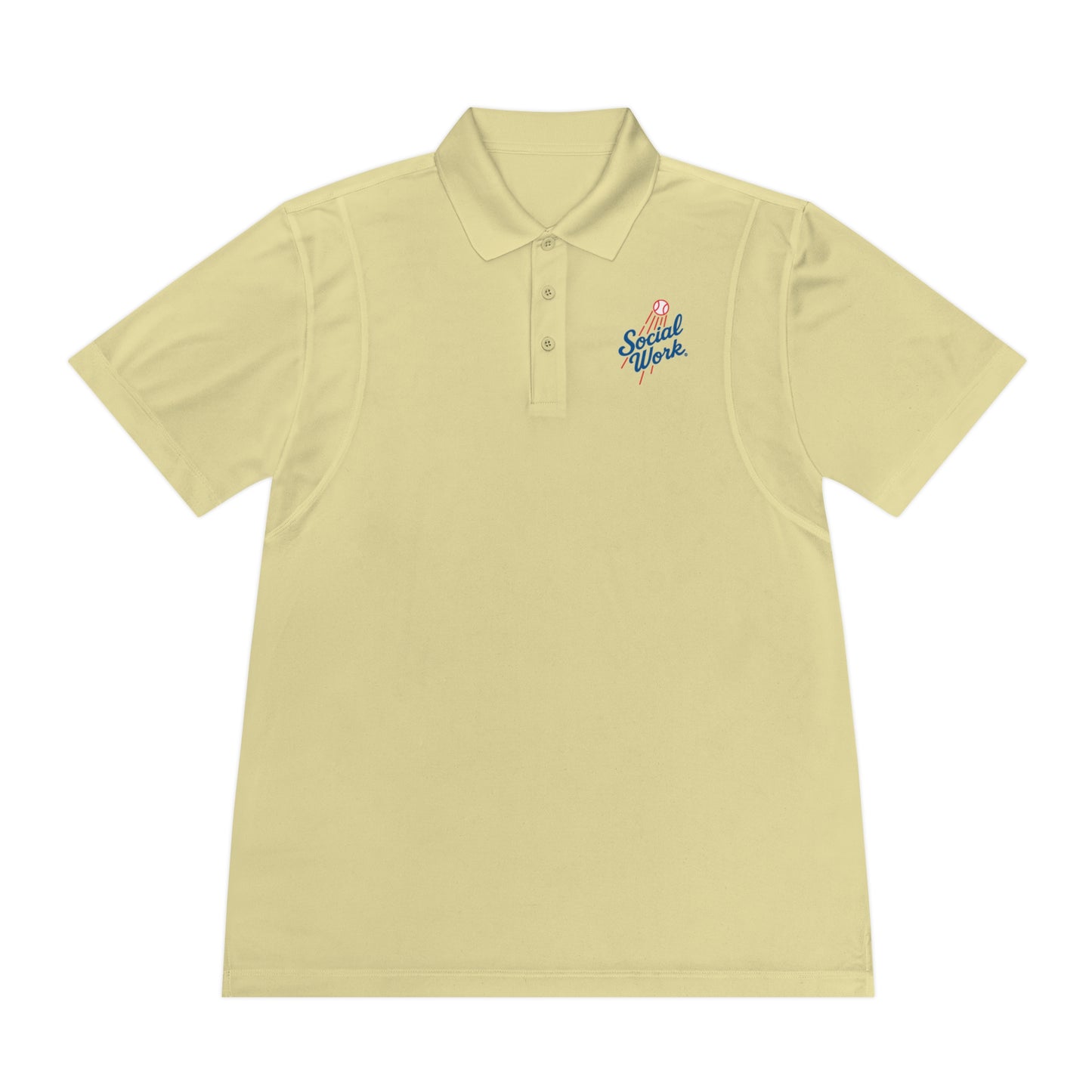 Sport Polo Shirt — Small "Special Week" Retro Script Chest Logo - Men's