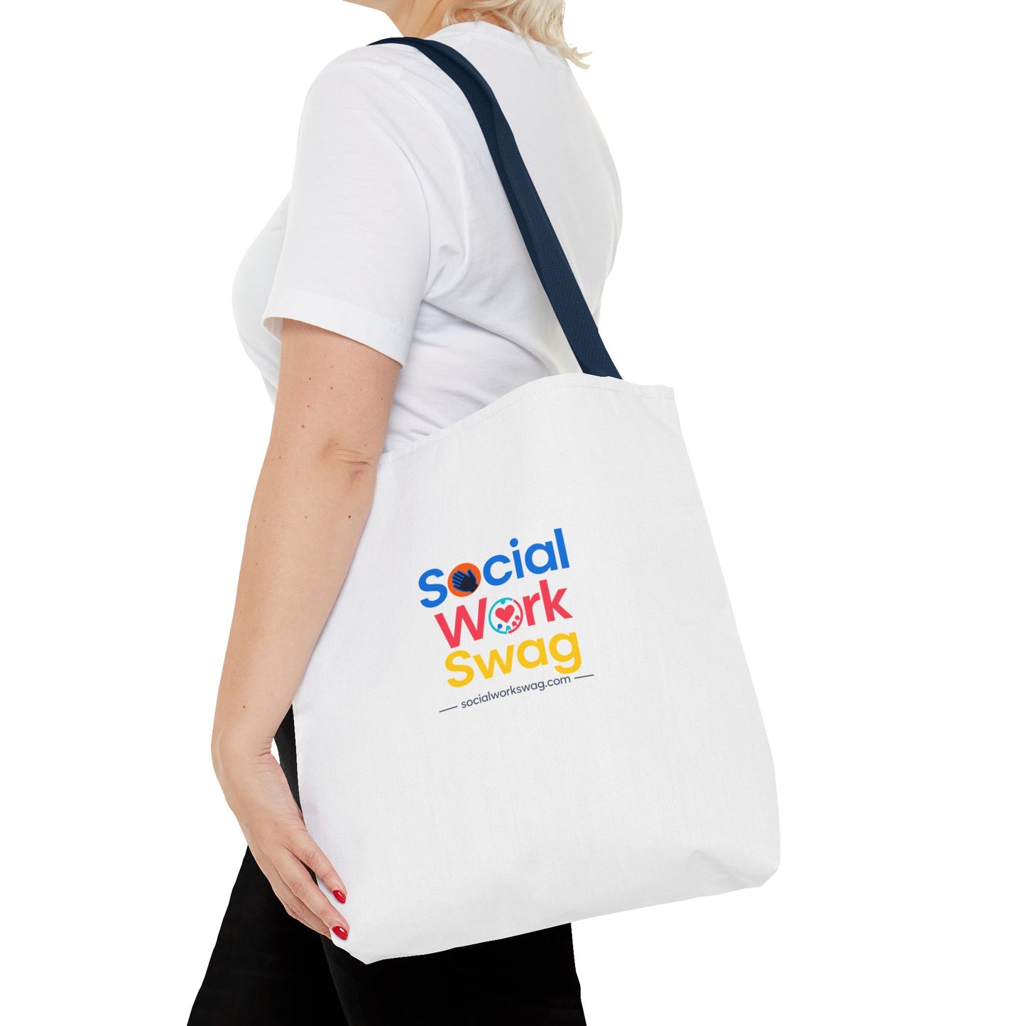 Social Work Swag Tote Bag — Colorful Social Worker Gift Tote
