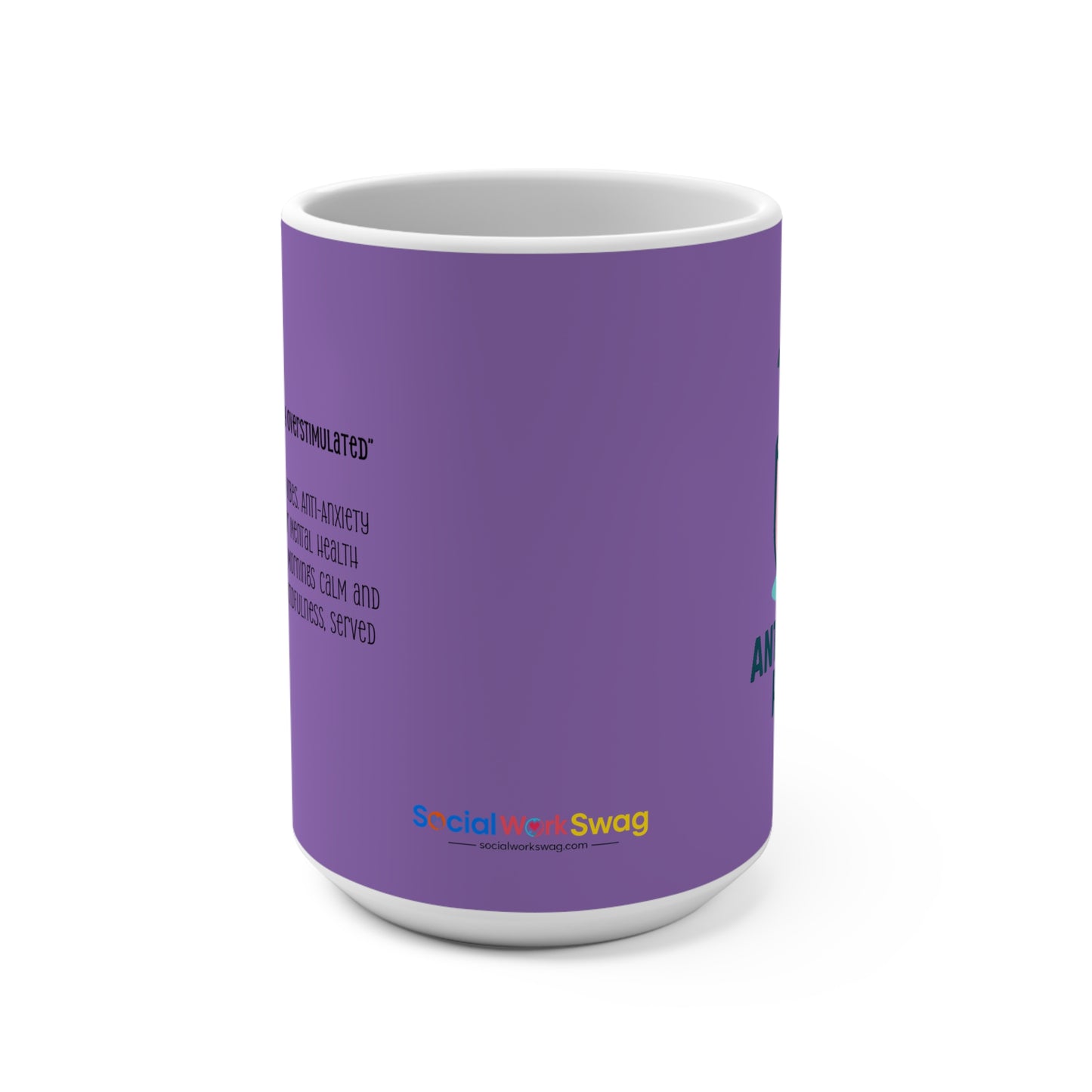 Anti-Anxiety Roast Coffee Mug — Cute Kawaii Cup, Stress Relief Gift 15oz (Matches Coffee!)