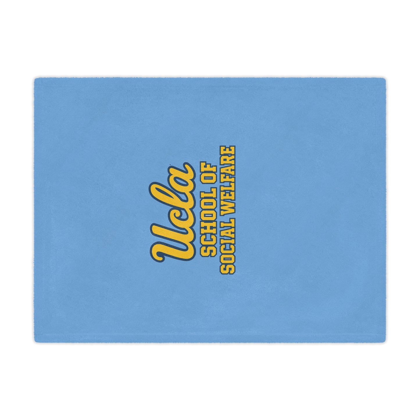 UCLA - School of Social Welfare Mini Blanket - Great for your office chair or your couch at home!