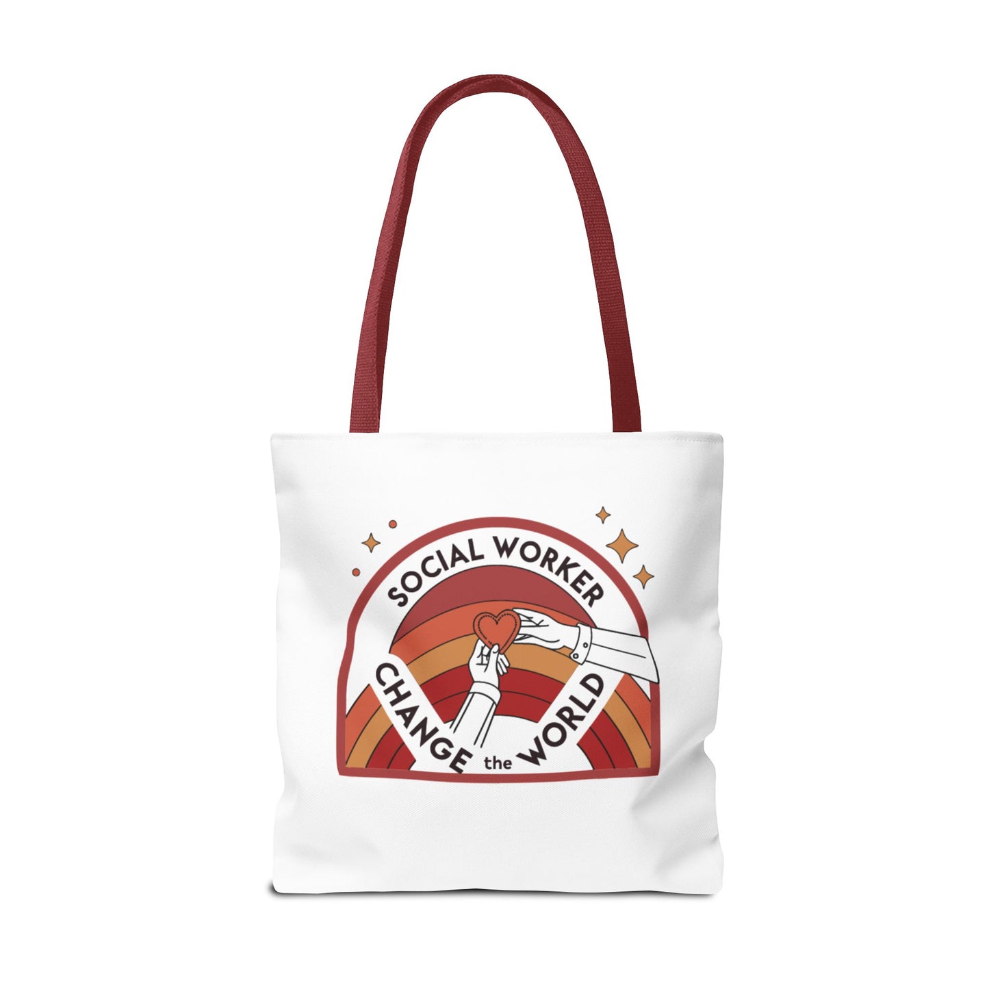 Social Worker Tote Bag — "Social Workers Are Everyday Heroes" / "Social Worker Change the World" Reusable Gift