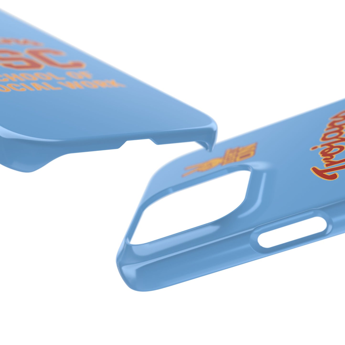 USC Trojans Slim I-Phone Case - School of Social Work (Light Blue)