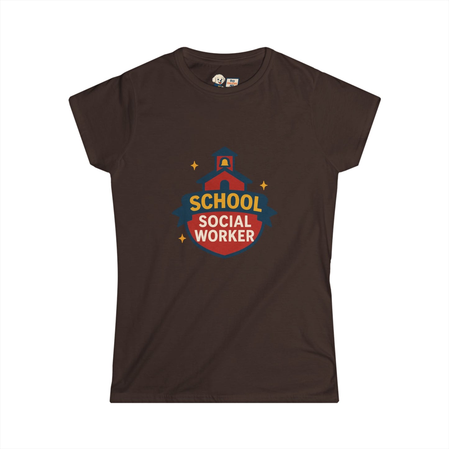 School Social Worker Women's Softstyle Tee - Empowerment Shirt for Education