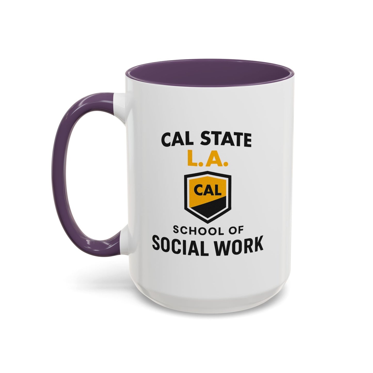 CSULA. - School of Social Work -Accent Mug - 15oz