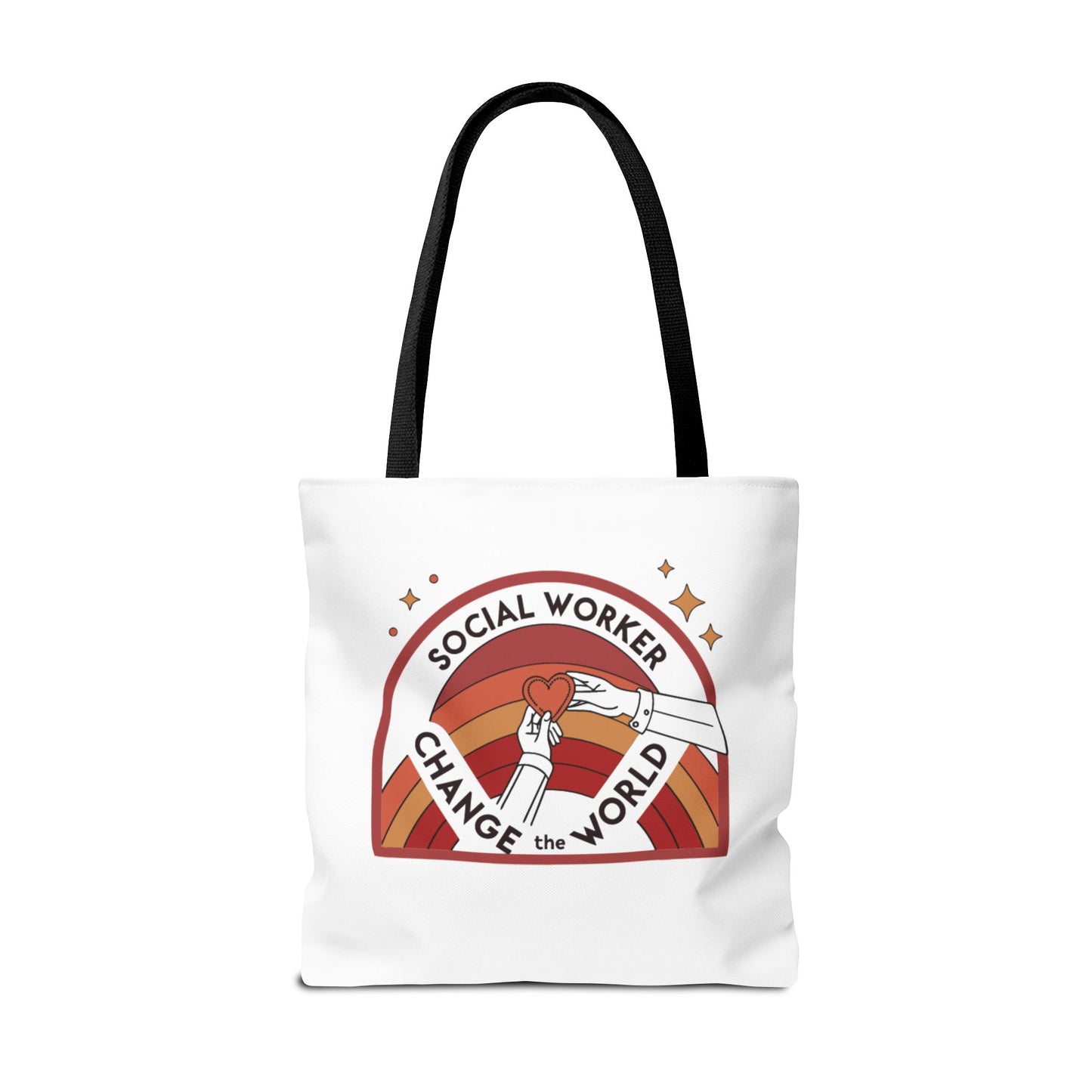 Social Worker Tote Bag — "Social Workers Are Everyday Heroes" / "Social Worker Change the World" Reusable Gift