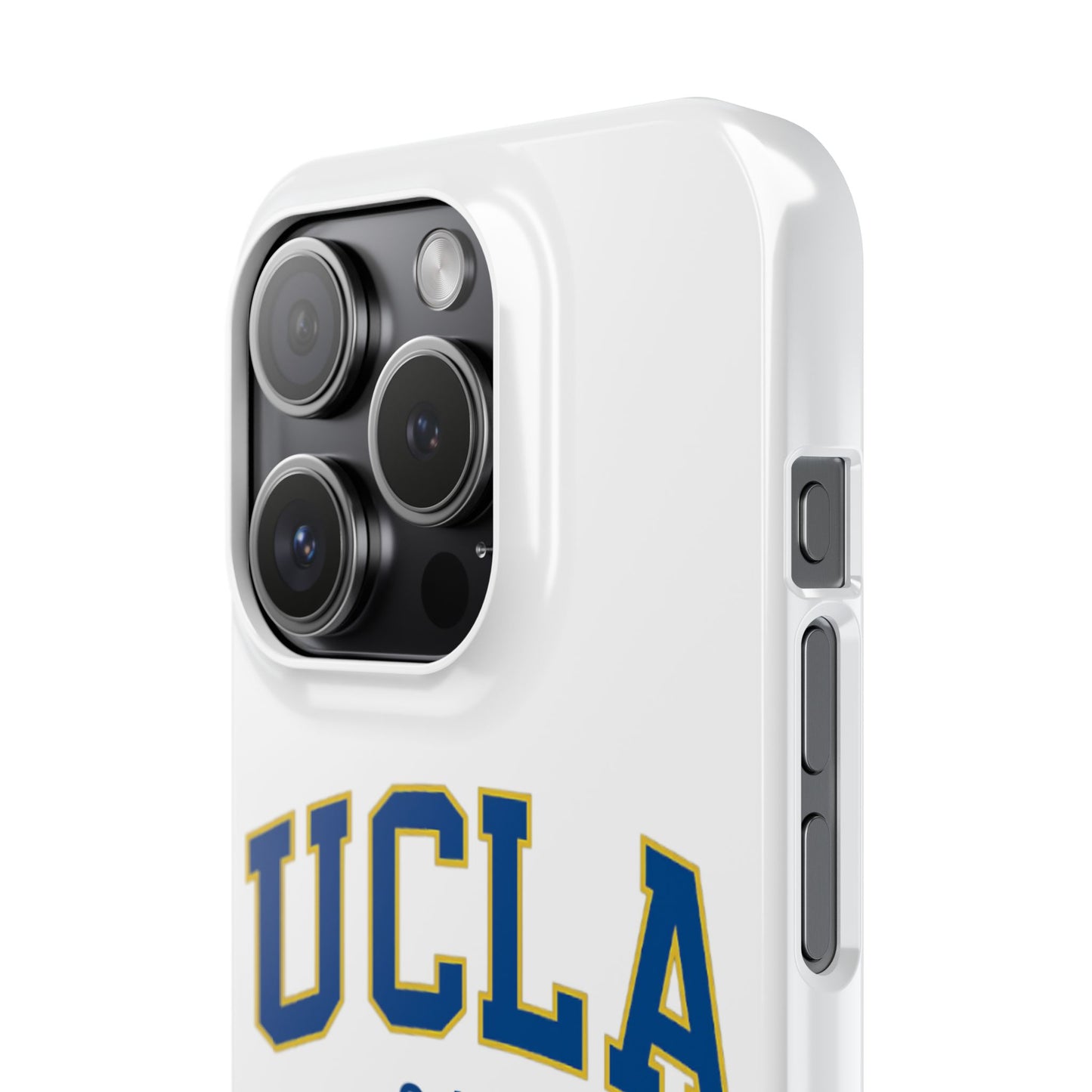 UCLA Slim I-Phone Case - School of Social Welfare-Text Logo (White)
