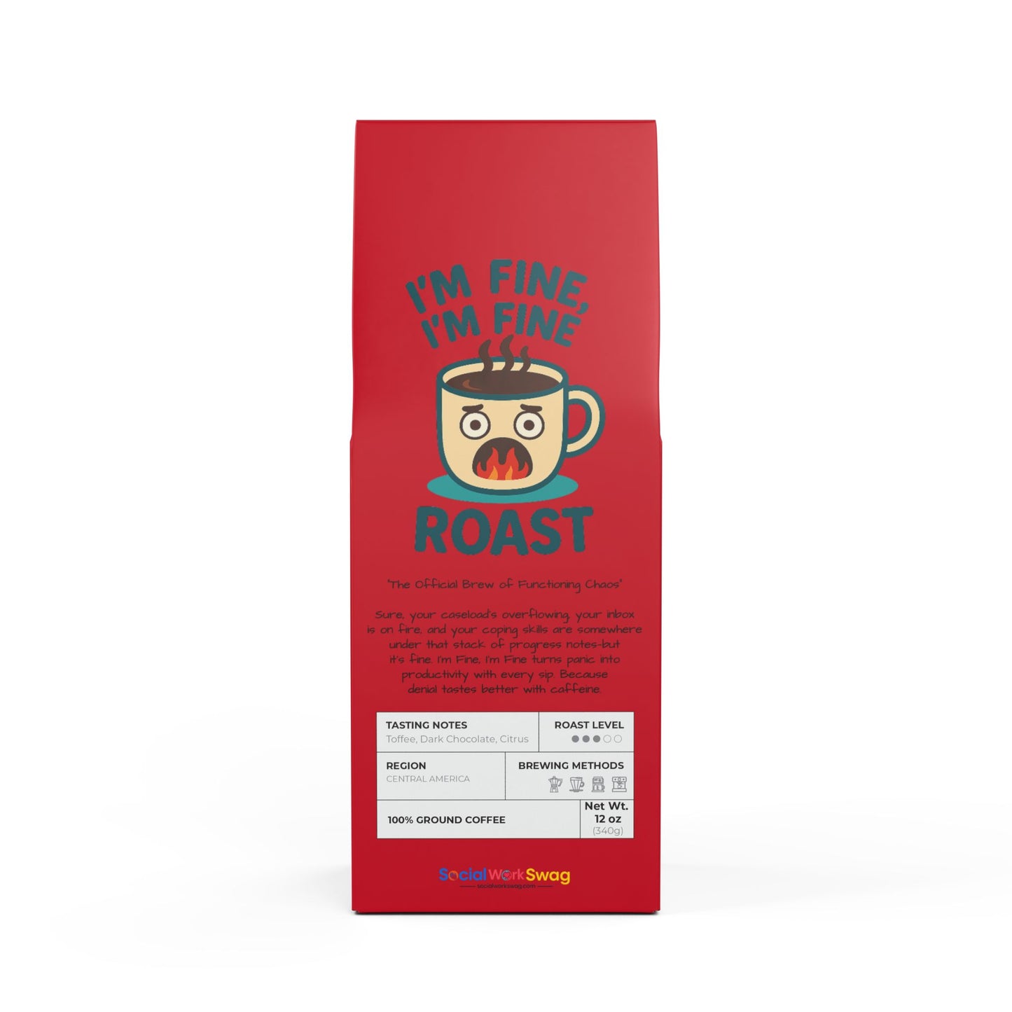 "I'm Fine, I'm Fine" - Rock Creek Coffee Grounds Blend (Medium Roast)