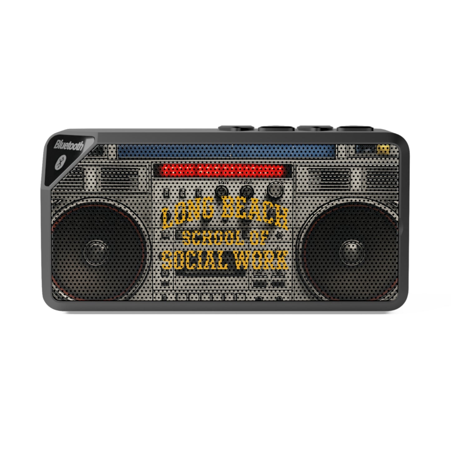 Cal State Long Beach-School of Social Work-Bluetooth Speaker with Retro Boombox Design