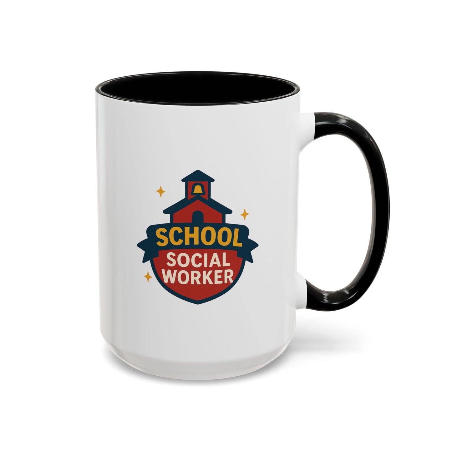 LCSW & School Social Worker Coffee Mug – Fueled by Coffee & Chaos (Various Colors)