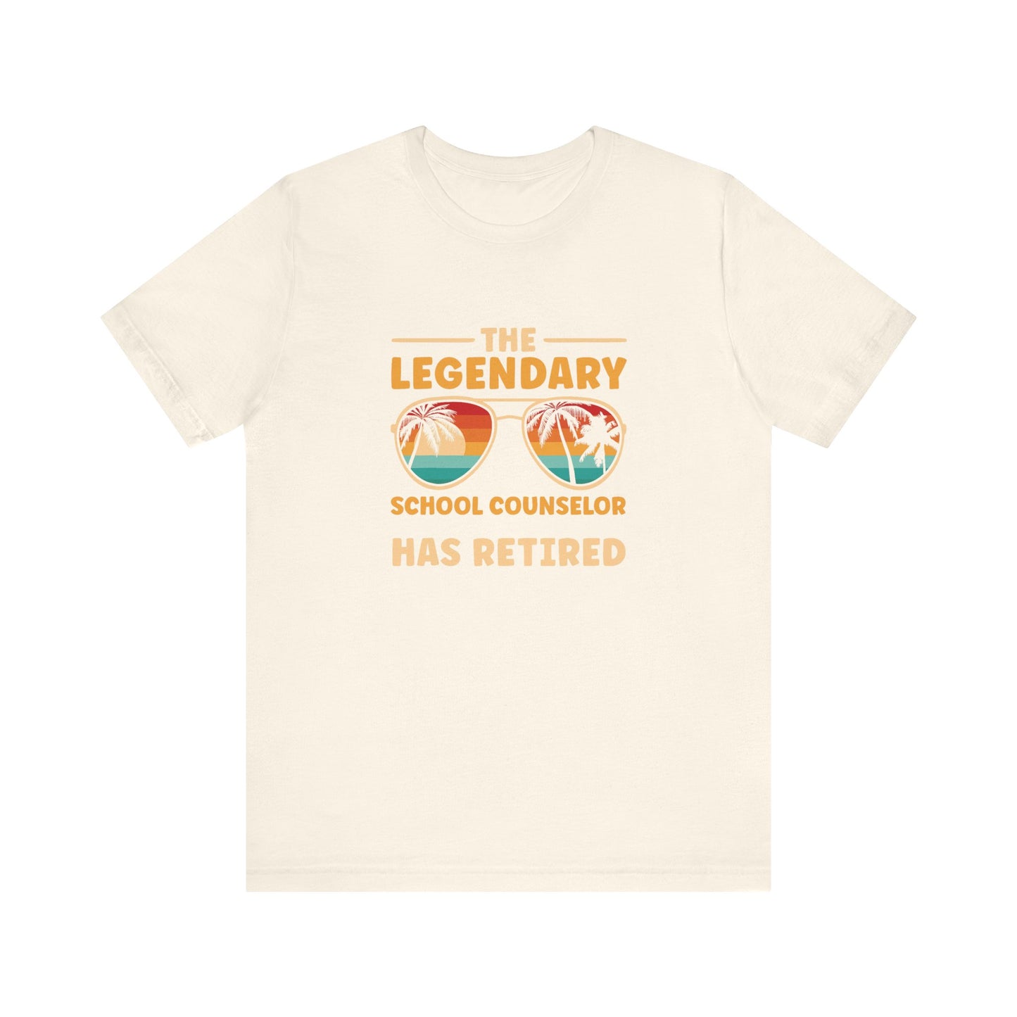 Unisex The Legendary School Counselor Has Retired T-Shirt — Retirement Gift Tee for Counselors