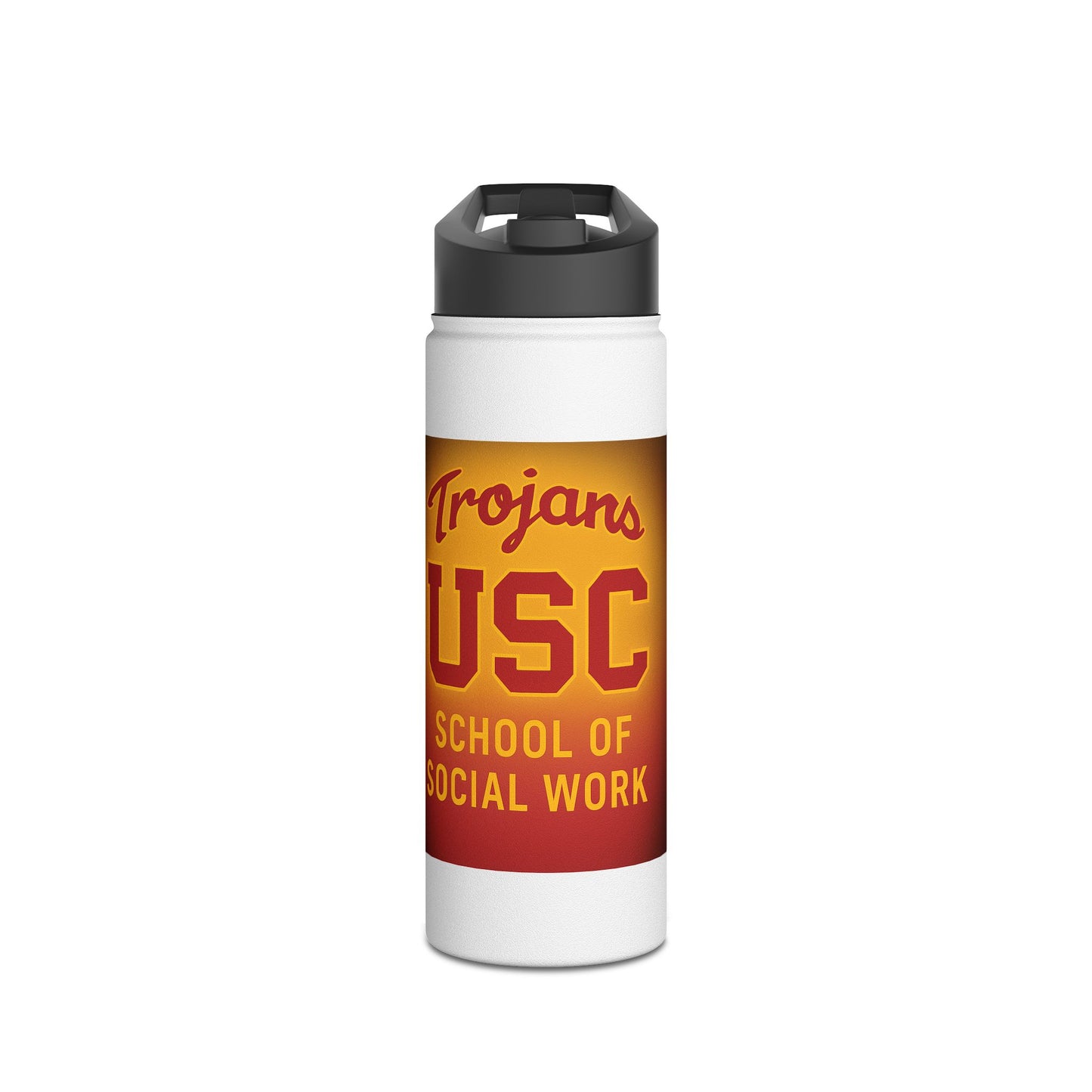 USC Trojans Stainless Steel Water Bottle - Fight On & School of Social Work Designs