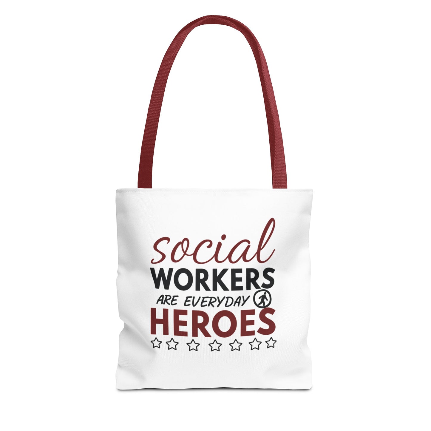 Social Worker Tote Bag — "Social Workers Are Everyday Heroes" / "Social Worker Change the World" Reusable Gift