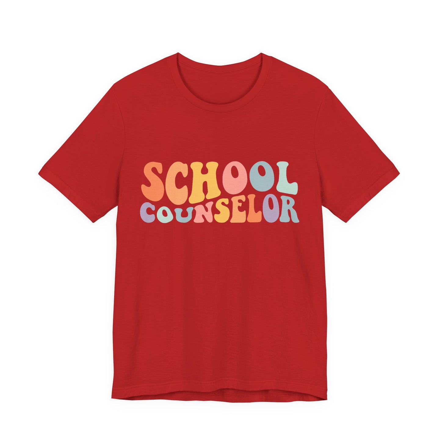 Unisex School Counselor Retro Shirt — Colorful Counseling Appreciation Tee