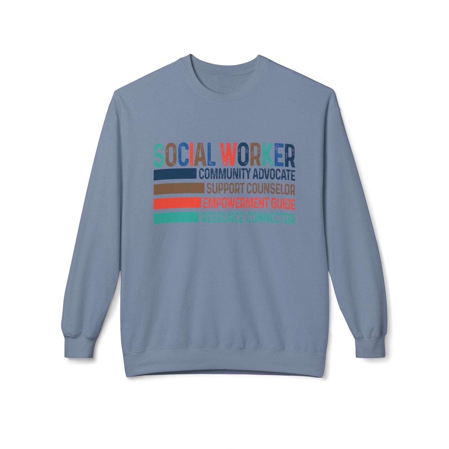 Social Worker Crewneck Sweatshirt — Retro & Fun Design