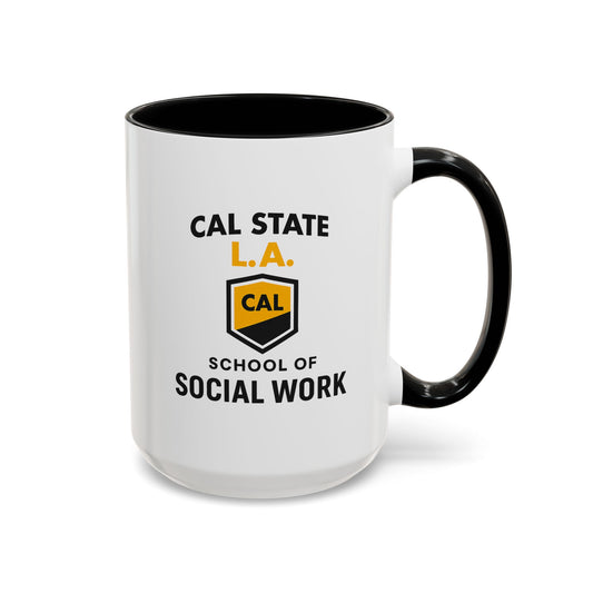 CSULA. - School of Social Work -Accent Mug - 15oz