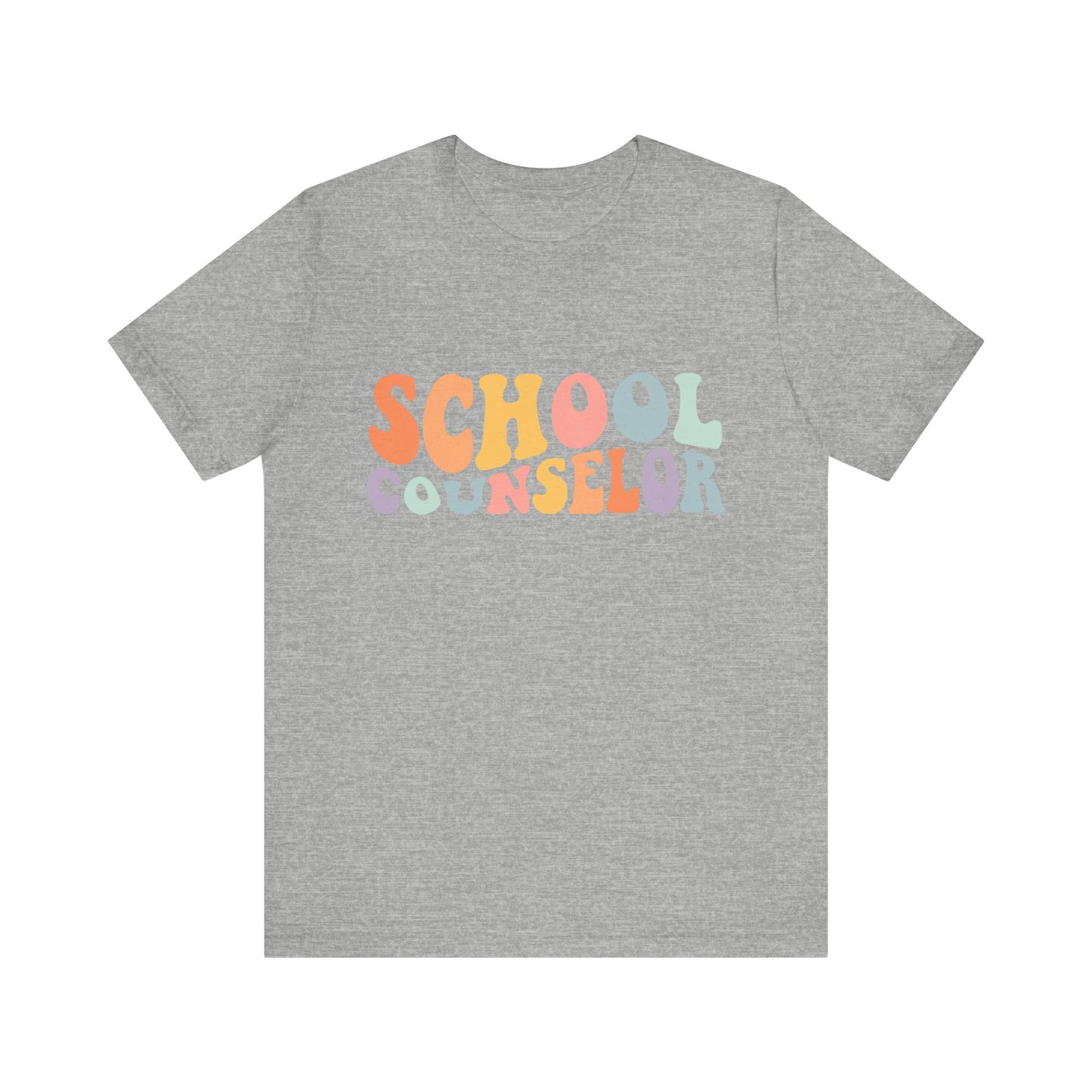 Unisex School Counselor Retro Shirt — Colorful Counseling Appreciation Tee