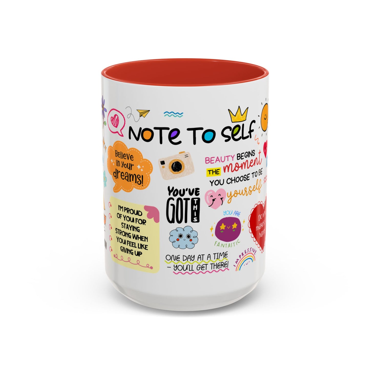 Note to Self Inspirational Coffee Mug — Motivational Quotes 15oz - Social Worker