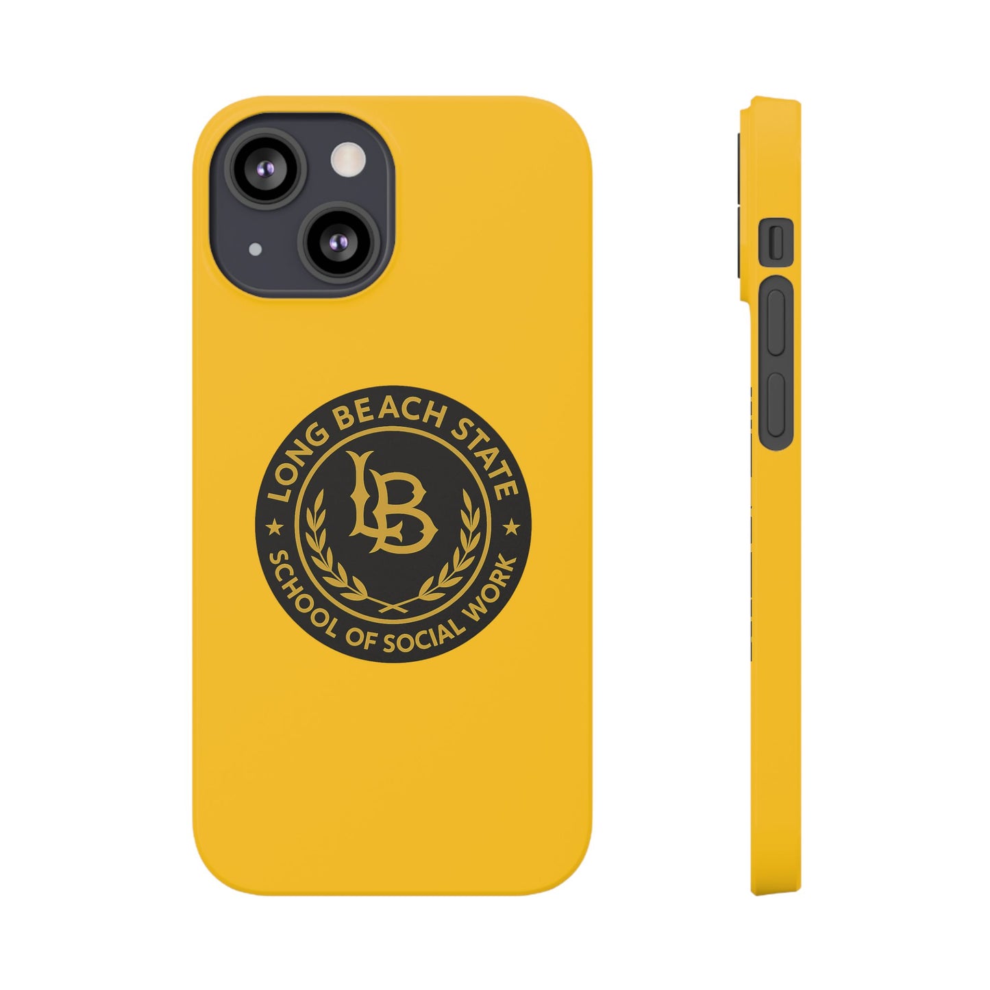 Long Beach State University - Slim I-Phone Case - School of Social Work (Yellow)