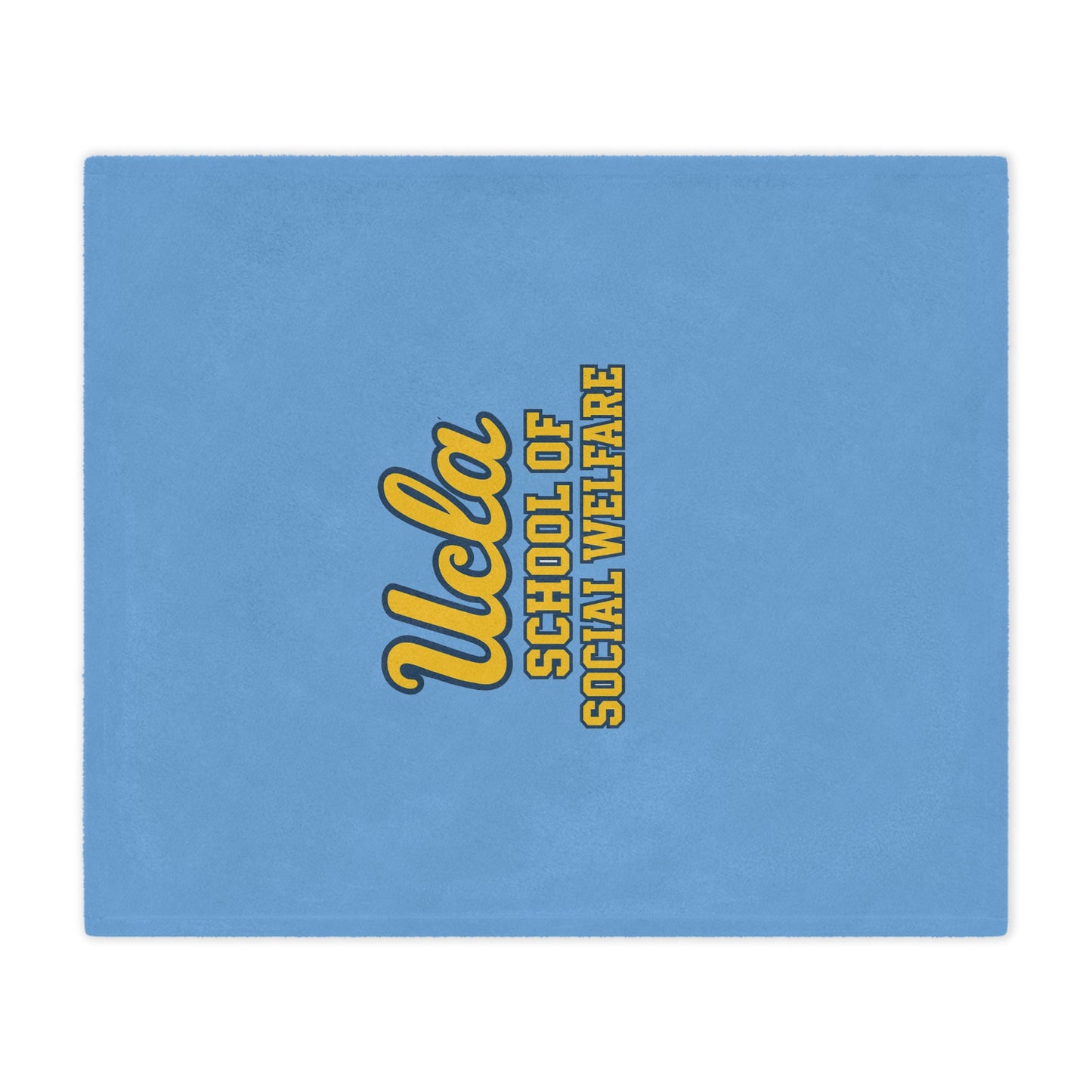 UCLA - School of Social Welfare Mini Blanket - Great for your office chair or your couch at home!