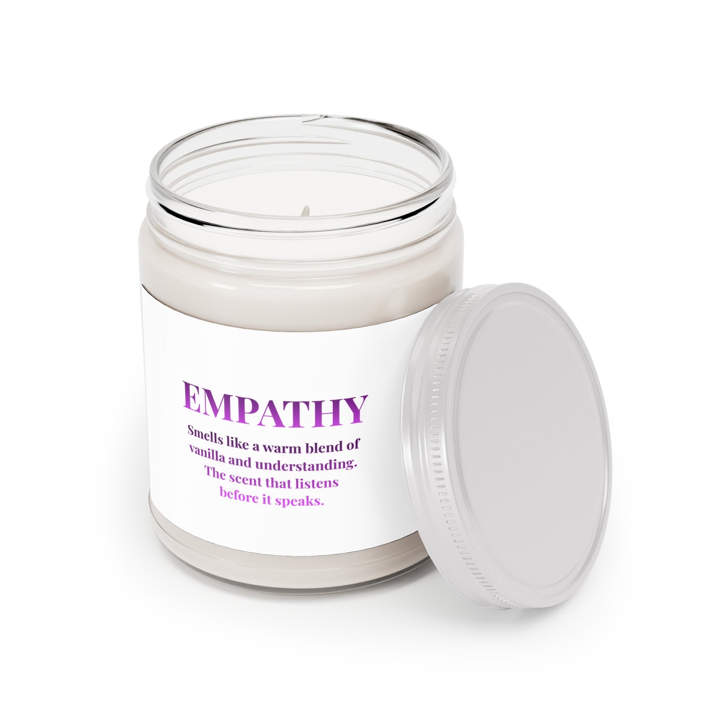 Empathy Scented Soy Candle — Vanilla & Warm Notes, 9 oz Jar