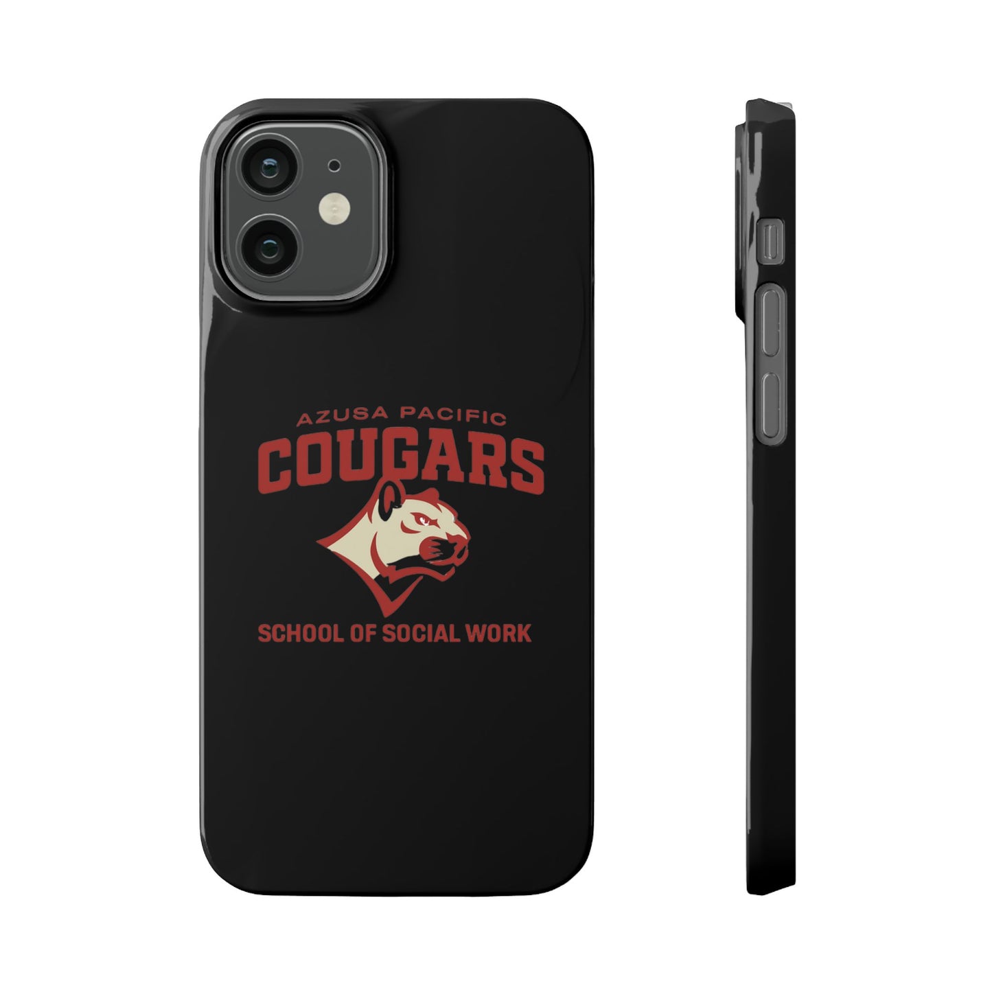 Azuza Pacific University - Slim I-Phone Case - School of Social Work (Black)