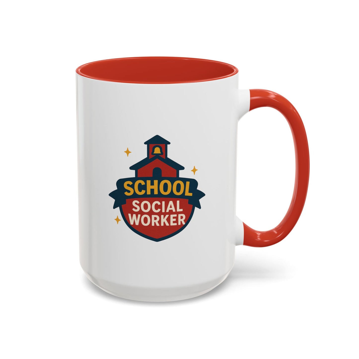 LCSW & School Social Worker Coffee Mug – Fueled by Coffee & Chaos (Various Colors)
